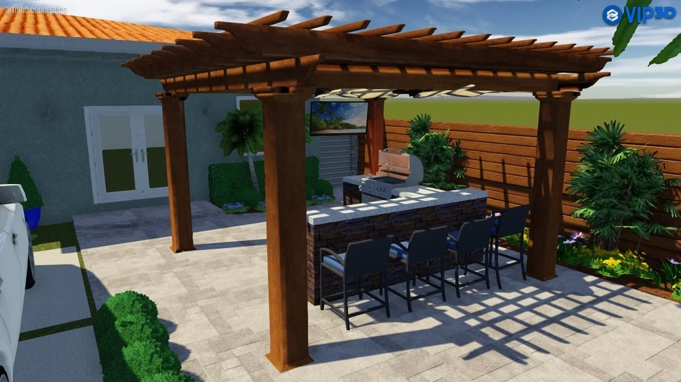 Outdoor Kitchen and Driveway by Amazing Outdoors Miami - Photo 6
