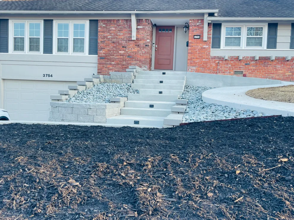 Updated stairs, retaining wall, and driveway by Dana Build And Design - Photo 7