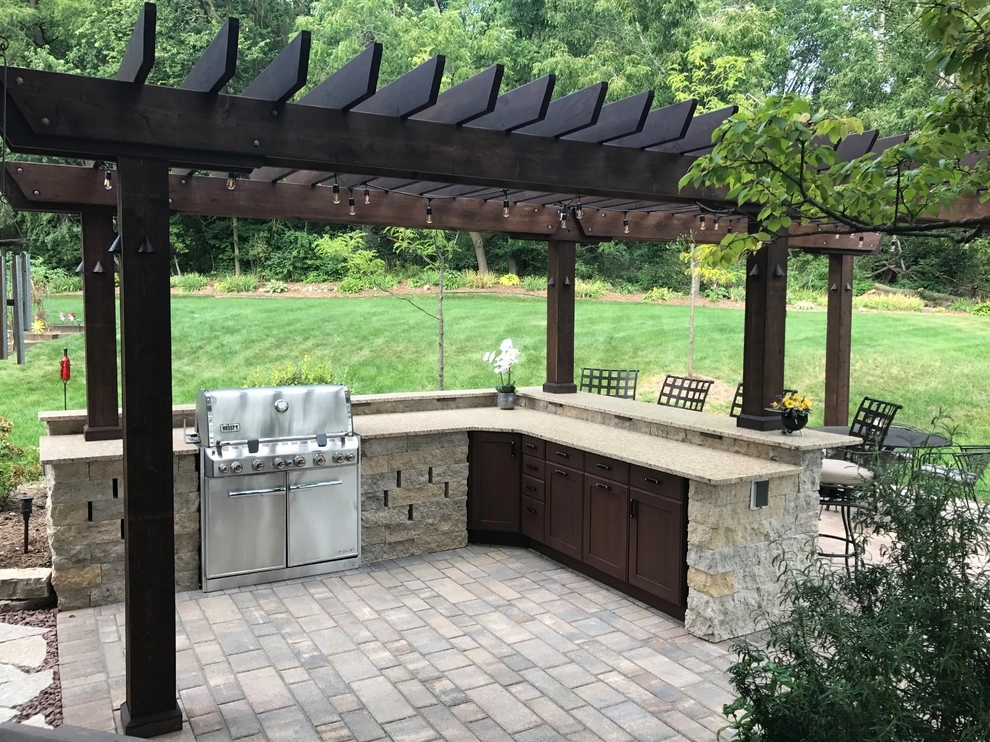 Outdoor Kitchen & Living Area by Landscape Architecture, LLC - Photo 7