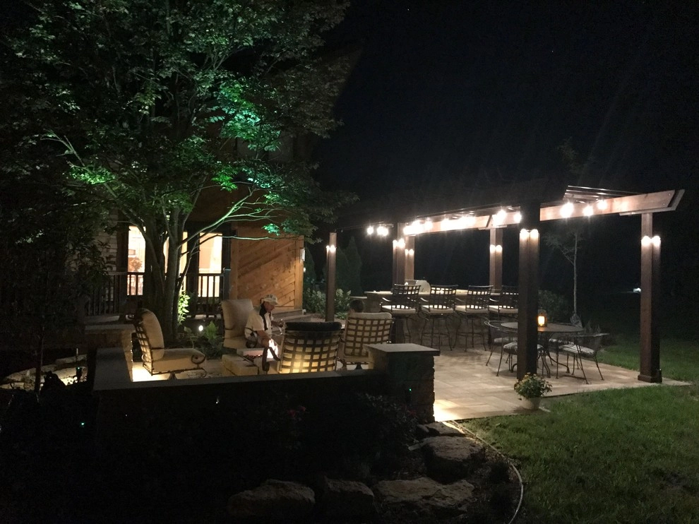 Outdoor Kitchen & Living Area by Landscape Architecture, LLC - Photo 10