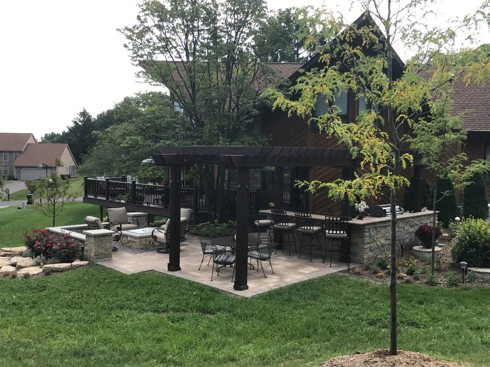 Outdoor Kitchen & Living Area by Landscape Architecture, LLC - Photo 5