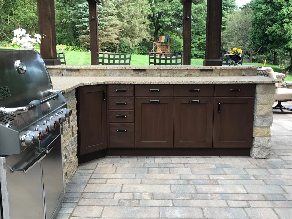 Outdoor Kitchen & Living Area by Landscape Architecture, LLC - Photo 6