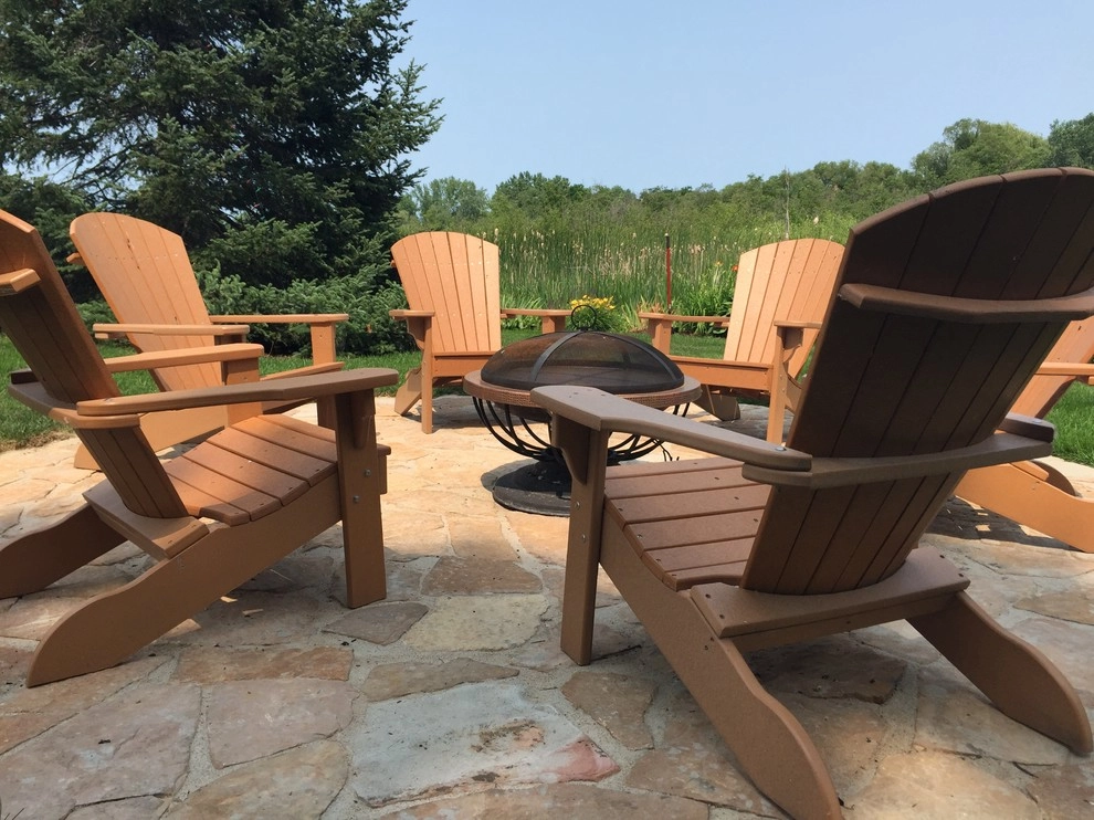 Flagstone Fire Pit Patio by Landscape Architecture, LLC - Photo 5