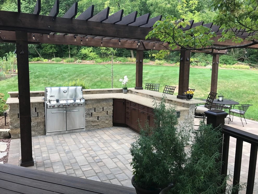 Outdoor Kitchen & Living Area by Landscape Architecture, LLC - Photo 4