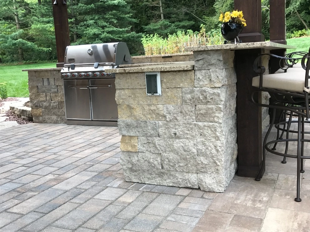 Outdoor Kitchen & Living Area by Landscape Architecture, LLC - Photo 3