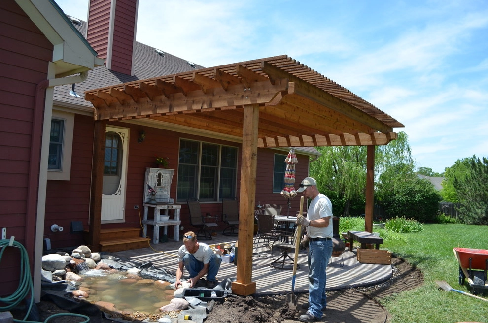 Lindsborg, KS Pergola and Pond project by Landscape Consultants LLC - Photo 5