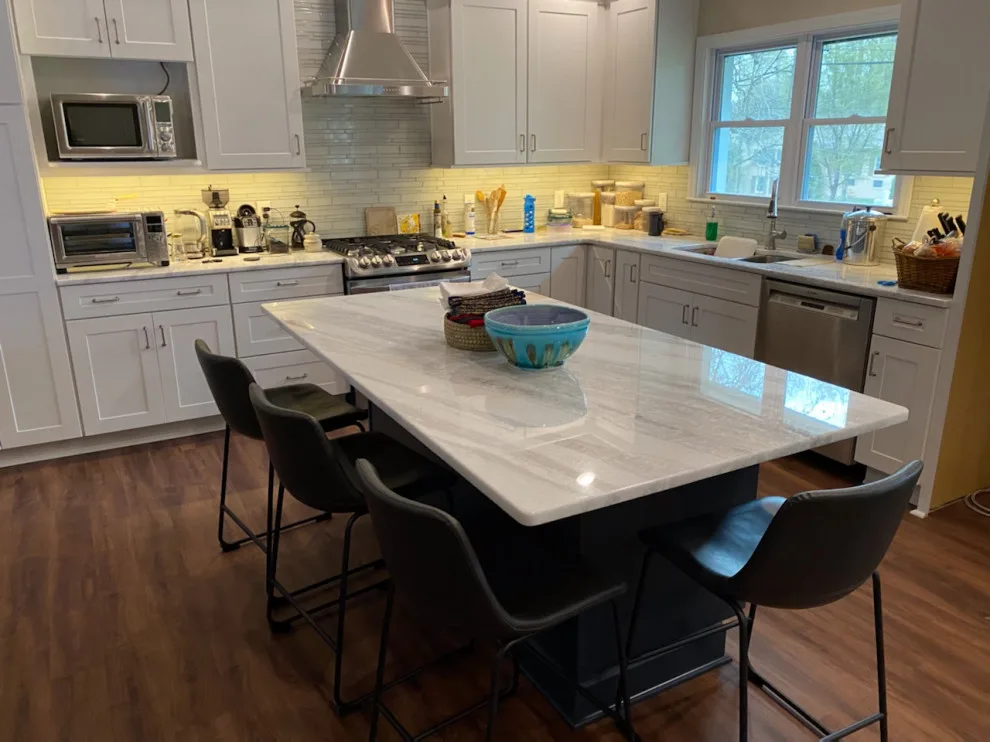 Expanded Kitchen and Family Area with Vaulted Beam Ceiling by HomeStar Renovations - Photo 3