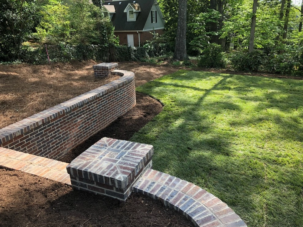Augusta Road Wall Backyard Sod Irrigation by Landscape Perceptions - Photo 5