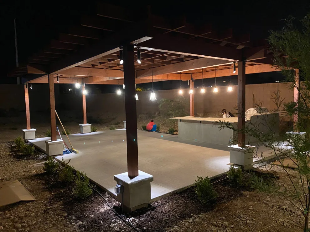 Outdoor Patio Pergola Area by GVS Design & Build - Photo 4