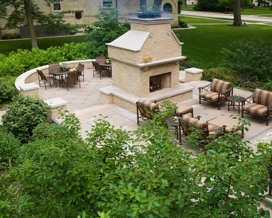 Romanesque-style Terrace w/Double Hearth Fireplace by LandServe, LLC..."Landscapes For Life - Photo 4
