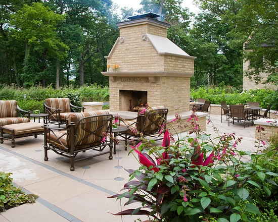 Romanesque-style Terrace w/Double Hearth Fireplace by LandServe, LLC..."Landscapes For Life - Photo 8