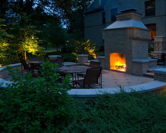 Romanesque-style Terrace w/Double Hearth Fireplace by LandServe, LLC..."Landscapes For Life - Photo 2