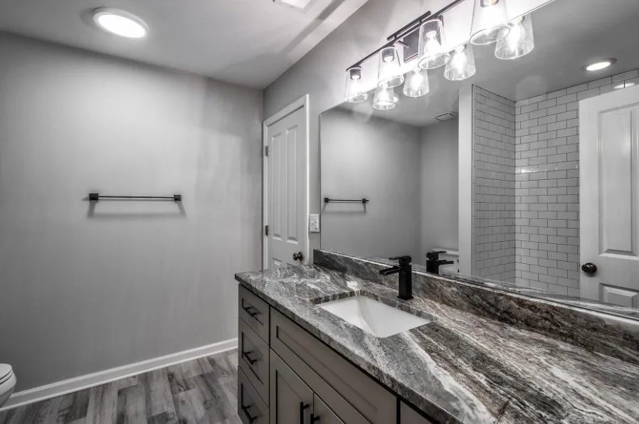 Modern Dual Bathroom Renovation by River Tree Homes LLC - Photo 3
