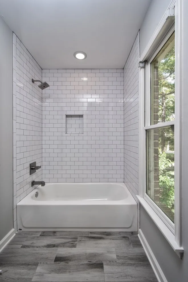 Modern Dual Bathroom Renovation by River Tree Homes LLC - Photo 2