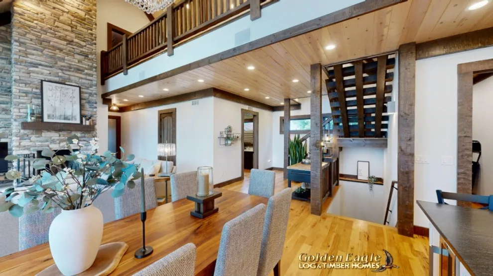 Elegant Meeting Spaces by Golden Eagle Log & Timber Homes - Photo 205