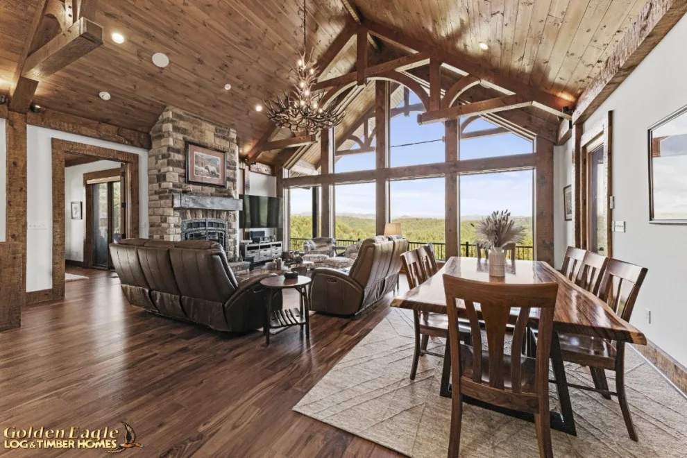 Elegant Meeting Spaces by Golden Eagle Log & Timber Homes - Photo 89