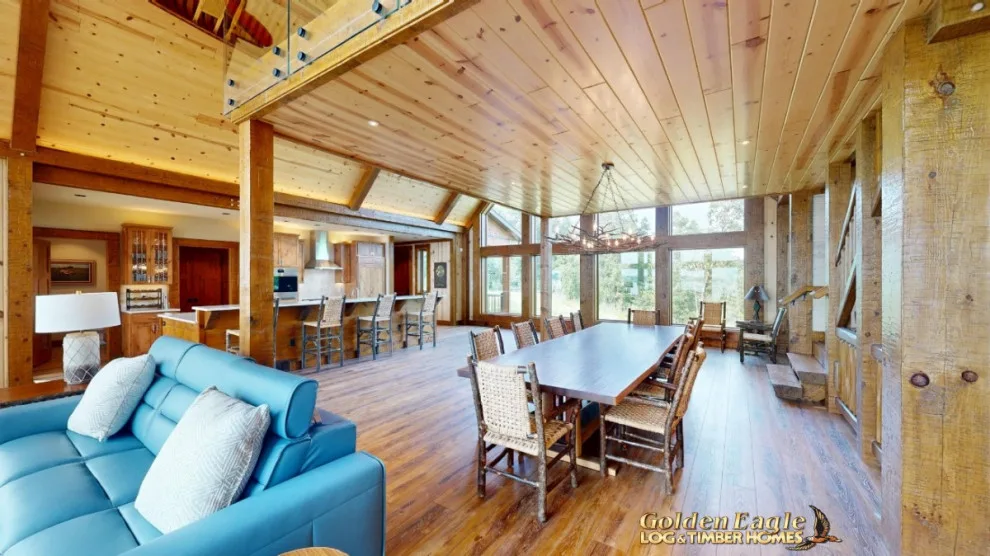 Elegant Meeting Spaces by Golden Eagle Log & Timber Homes - Photo 79