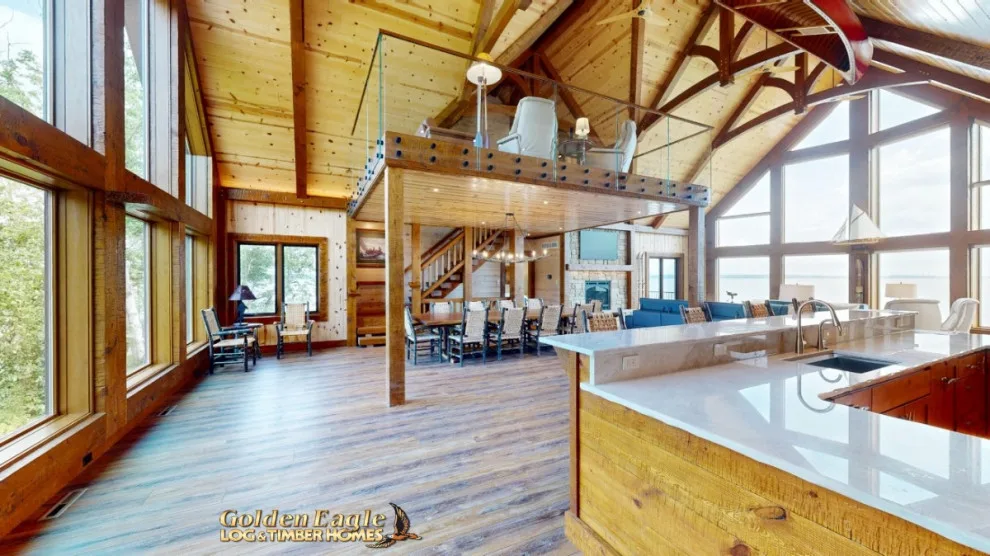 Elegant Meeting Spaces by Golden Eagle Log & Timber Homes - Photo 15