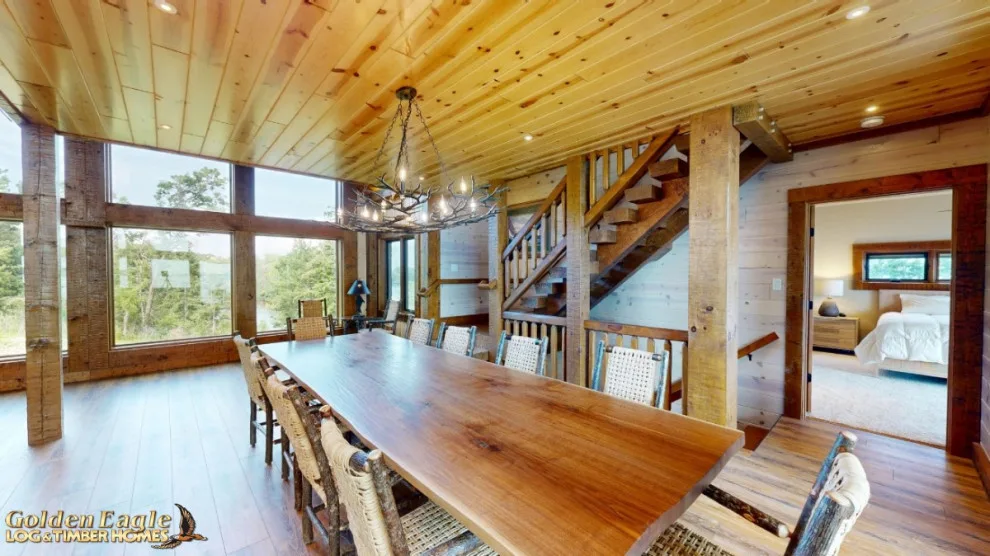 Elegant Meeting Spaces by Golden Eagle Log & Timber Homes - Photo 32