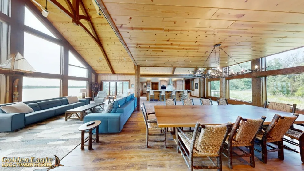 Elegant Meeting Spaces by Golden Eagle Log & Timber Homes - Photo 95