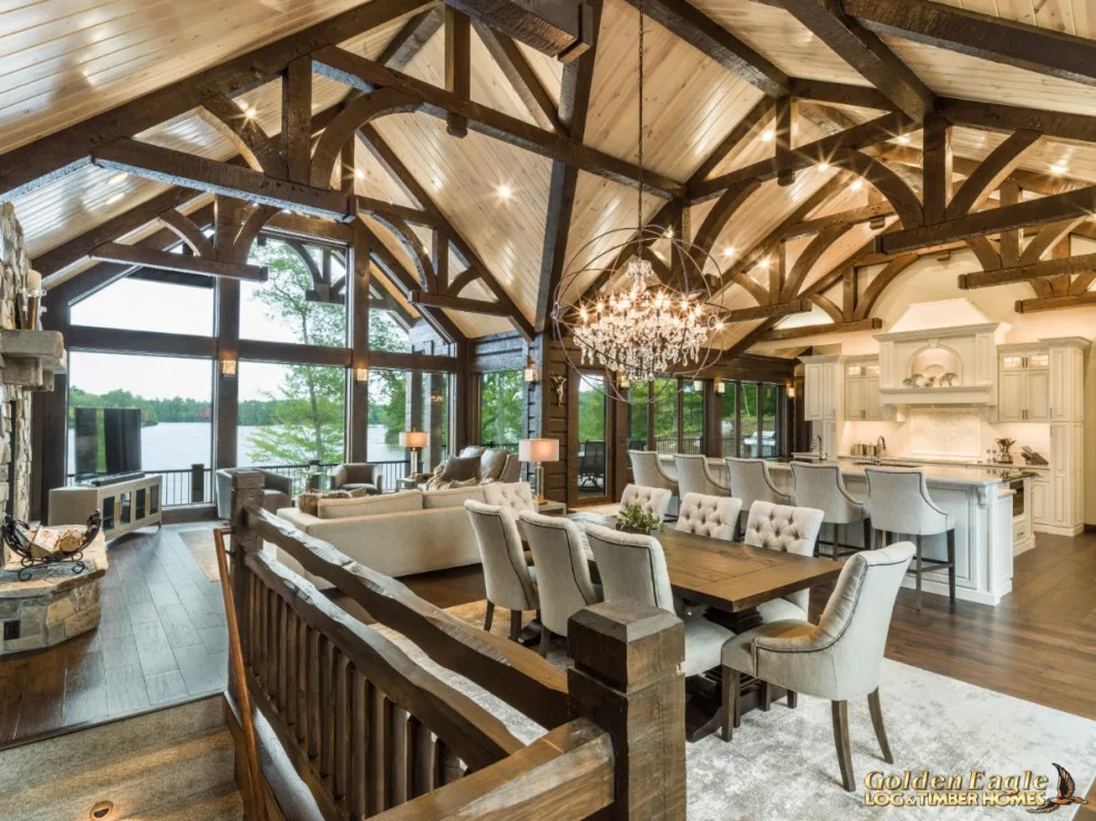 Elegant Meeting Spaces by Golden Eagle Log & Timber Homes - Photo 16