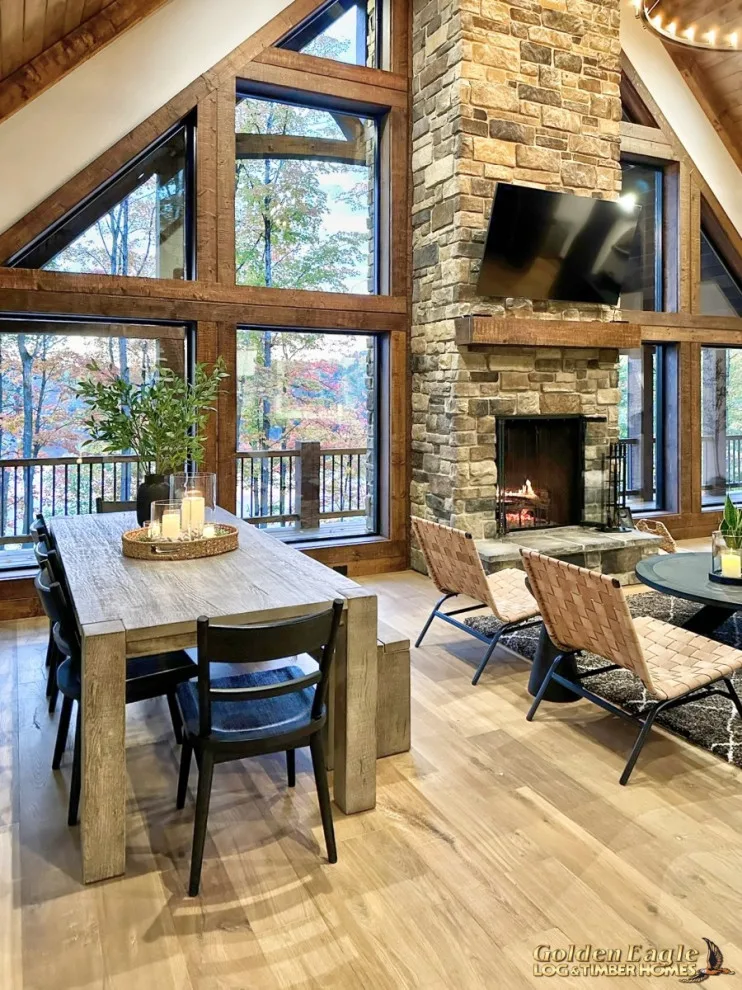 Elegant Meeting Spaces by Golden Eagle Log & Timber Homes - Photo 218