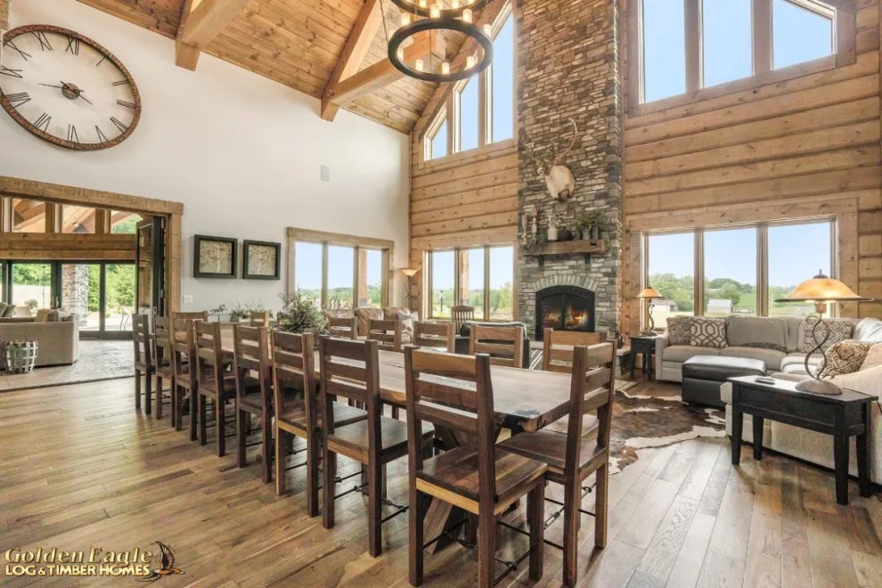 Elegant Meeting Spaces by Golden Eagle Log & Timber Homes - Photo 261