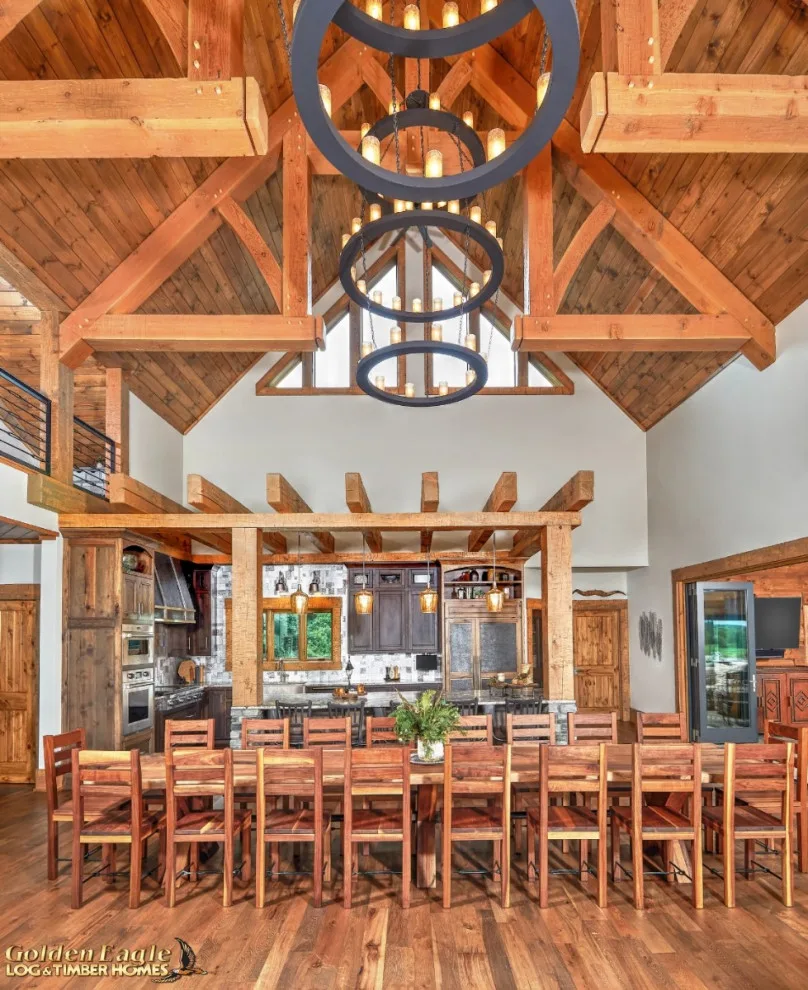 Elegant Meeting Spaces by Golden Eagle Log & Timber Homes - Photo 80