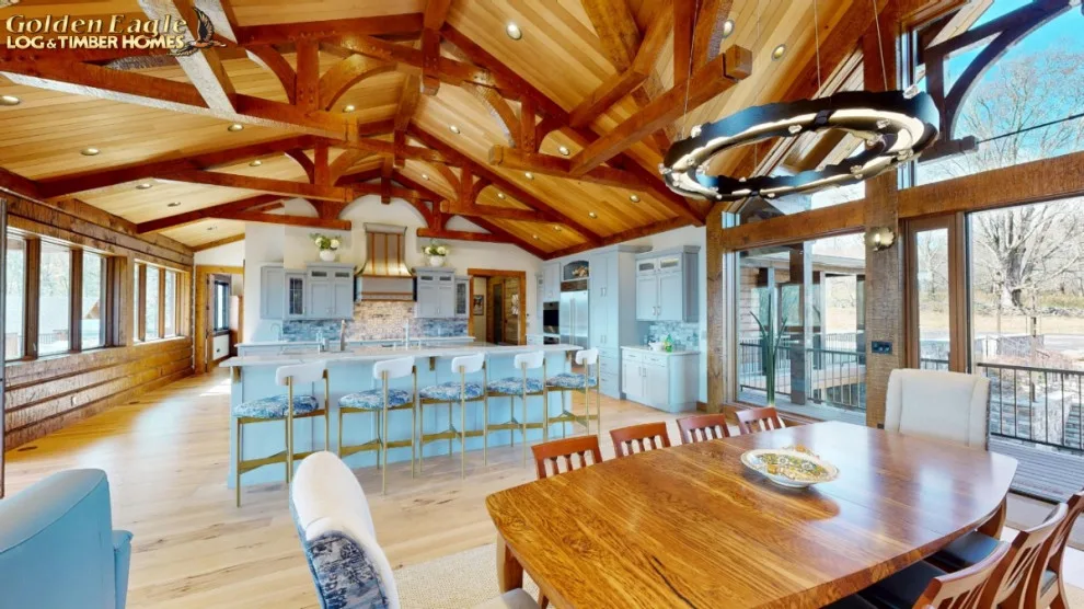 Elegant Meeting Spaces by Golden Eagle Log & Timber Homes - Photo 262