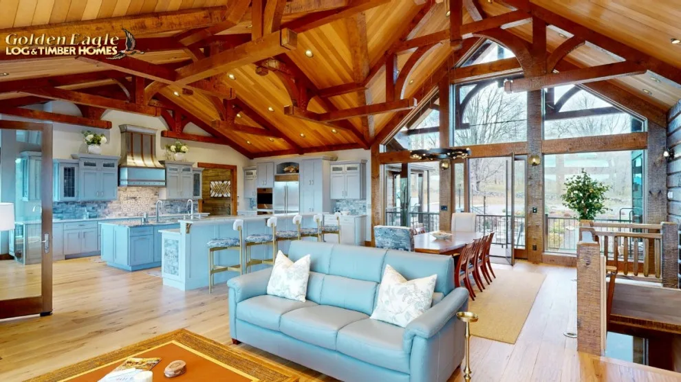 Elegant Meeting Spaces by Golden Eagle Log & Timber Homes - Photo 229
