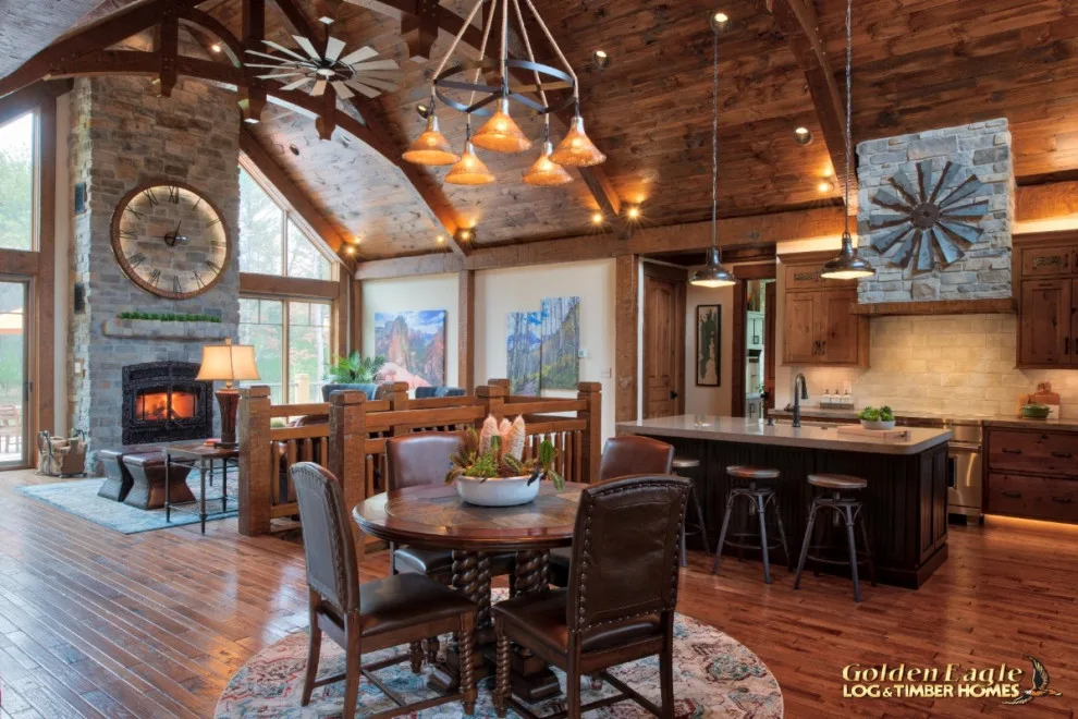 Elegant Meeting Spaces by Golden Eagle Log & Timber Homes - Photo 88