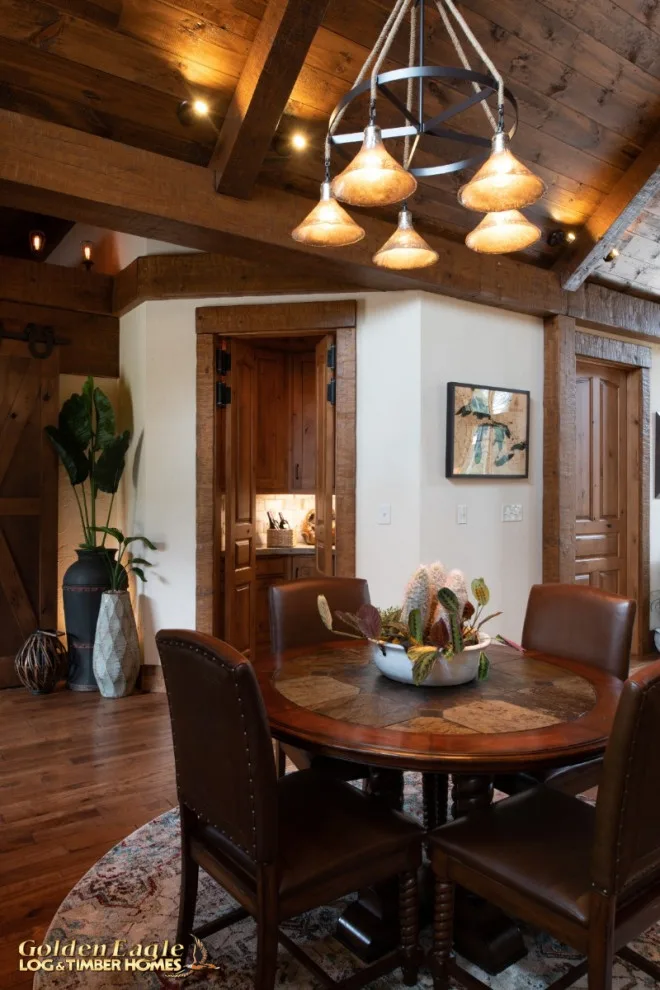 Elegant Meeting Spaces by Golden Eagle Log & Timber Homes - Photo 200