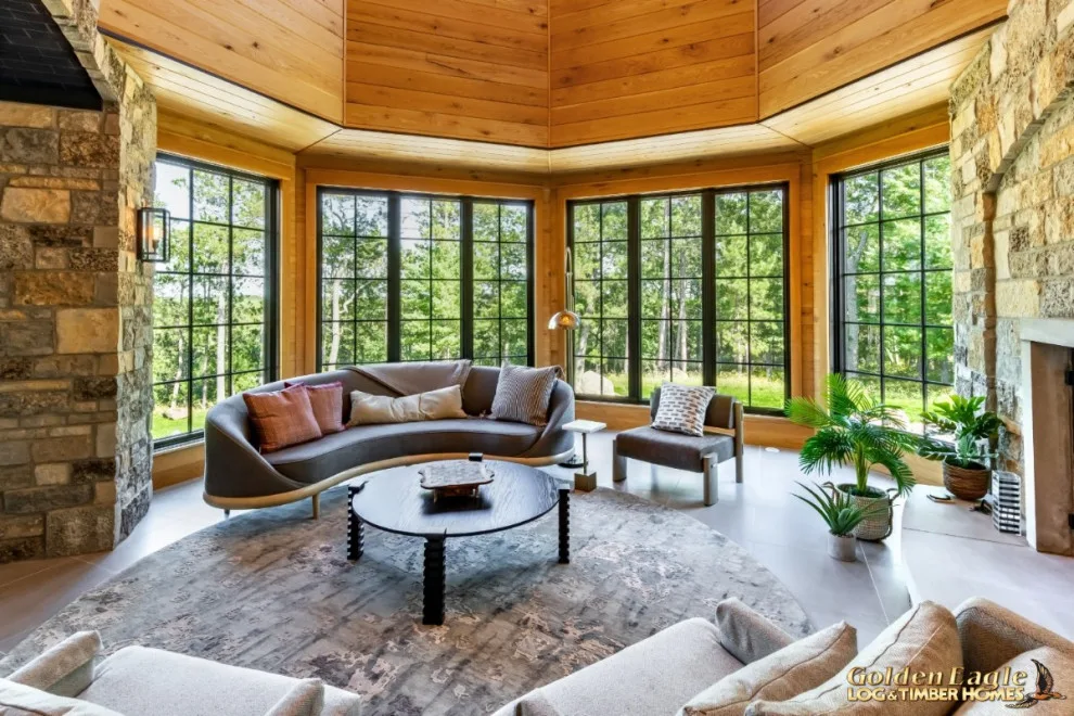 Elegant Meeting Spaces by Golden Eagle Log & Timber Homes - Photo 225