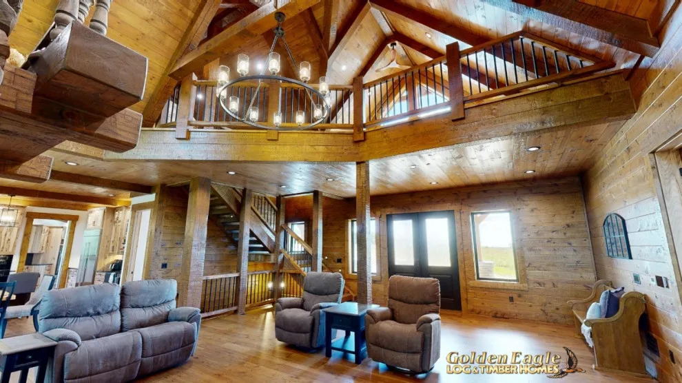 Elegant Meeting Spaces by Golden Eagle Log & Timber Homes - Photo 260