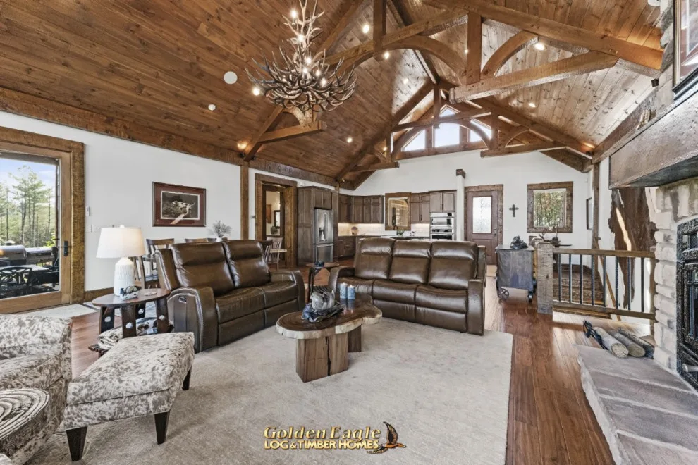 Elegant Meeting Spaces by Golden Eagle Log & Timber Homes - Photo 86