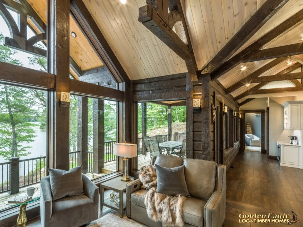 Elegant Meeting Spaces by Golden Eagle Log & Timber Homes - Photo 121