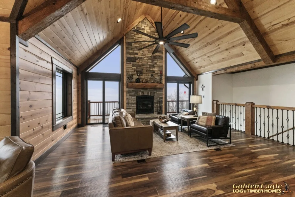 Elegant Meeting Spaces by Golden Eagle Log & Timber Homes - Photo 45