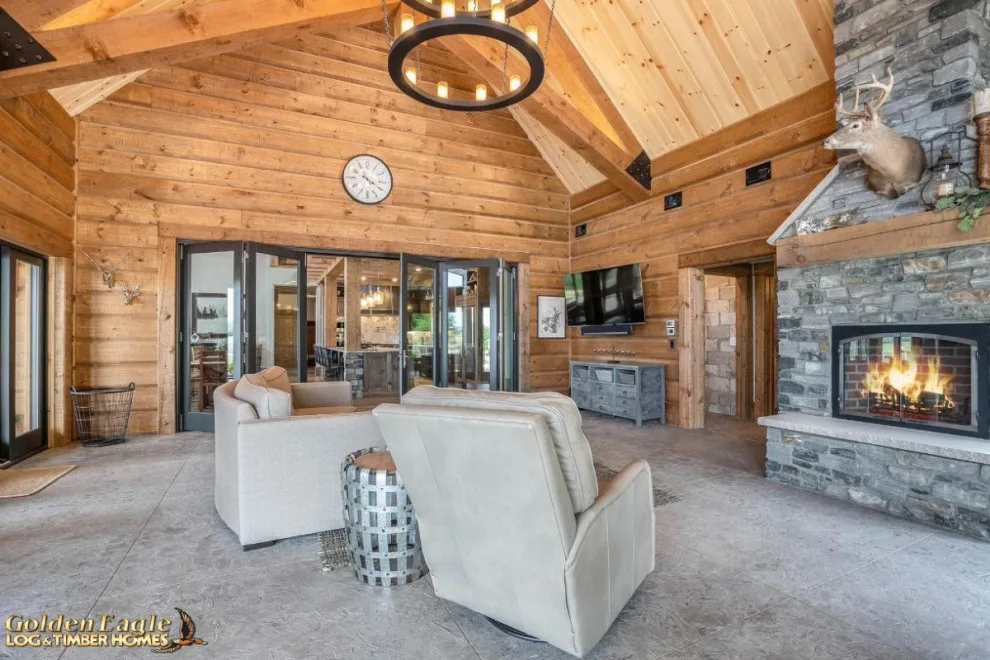 Elegant Meeting Spaces by Golden Eagle Log & Timber Homes - Photo 174