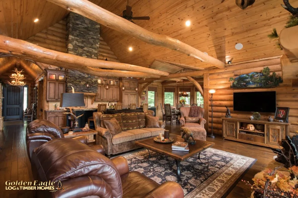 Elegant Meeting Spaces by Golden Eagle Log & Timber Homes - Photo 194