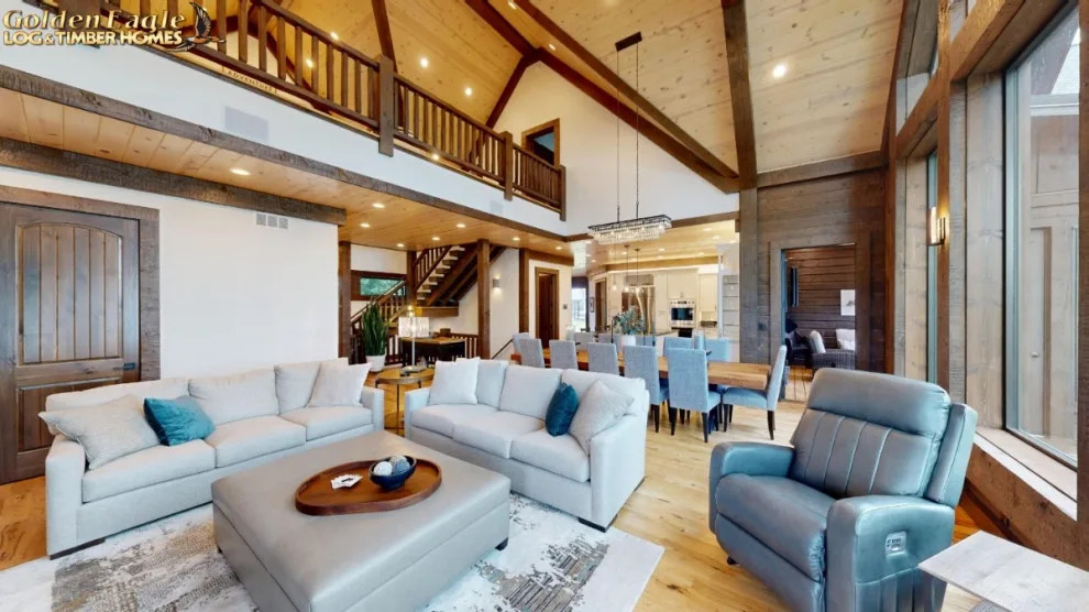 Elegant Meeting Spaces by Golden Eagle Log & Timber Homes - Photo 38