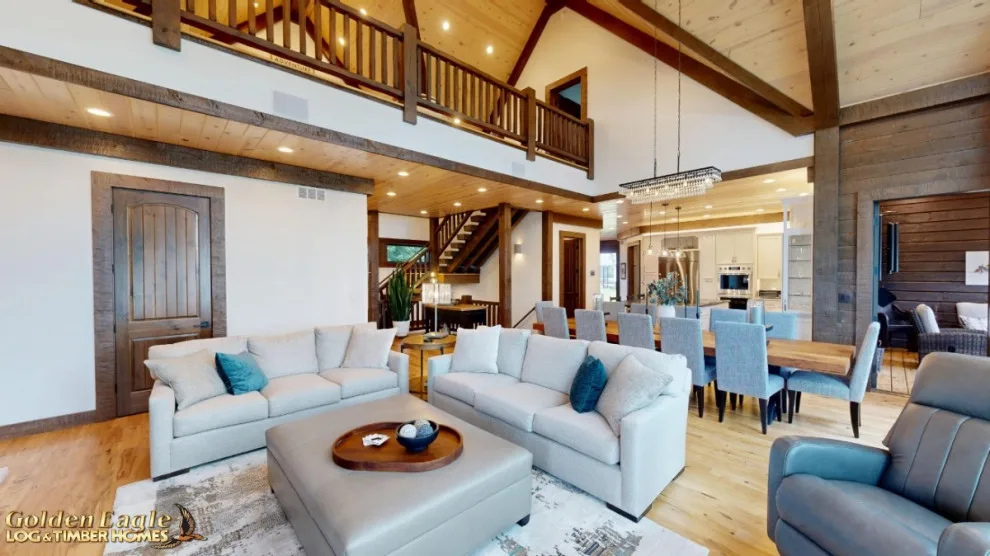 Elegant Meeting Spaces by Golden Eagle Log & Timber Homes - Photo 226