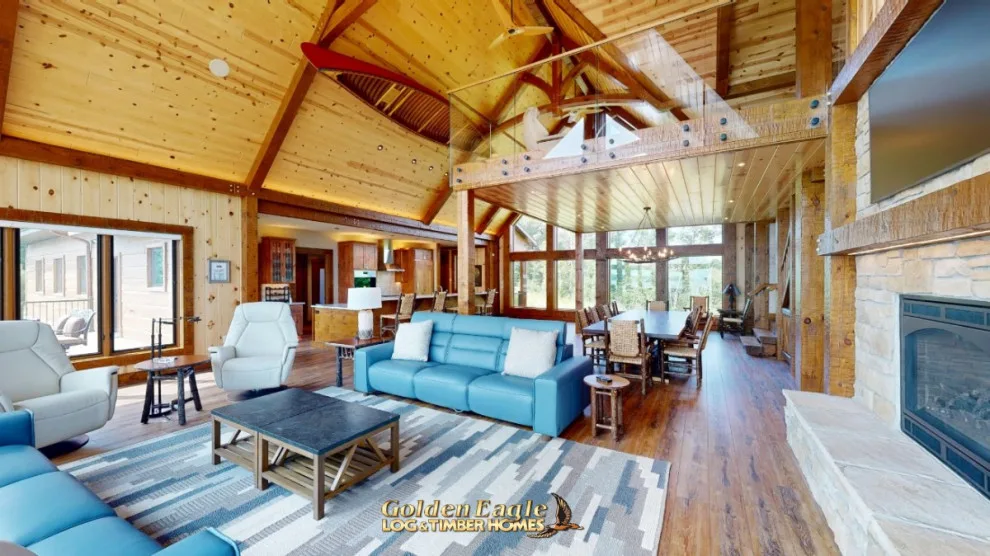 Elegant Meeting Spaces by Golden Eagle Log & Timber Homes - Photo 252