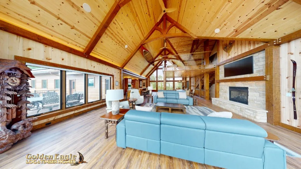 Elegant Meeting Spaces by Golden Eagle Log & Timber Homes - Photo 35