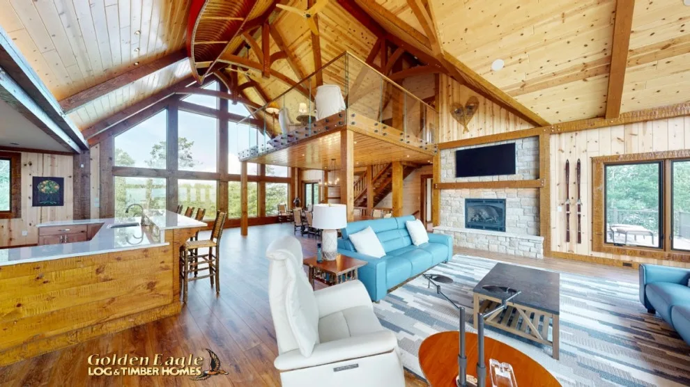Elegant Meeting Spaces by Golden Eagle Log & Timber Homes - Photo 141