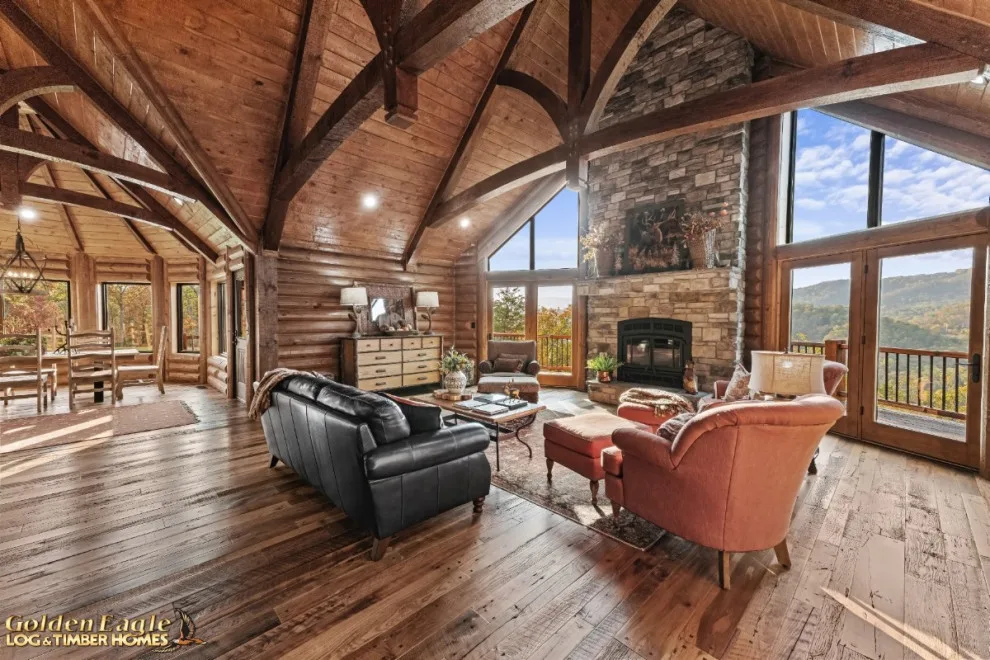 Elegant Meeting Spaces by Golden Eagle Log & Timber Homes - Photo 184