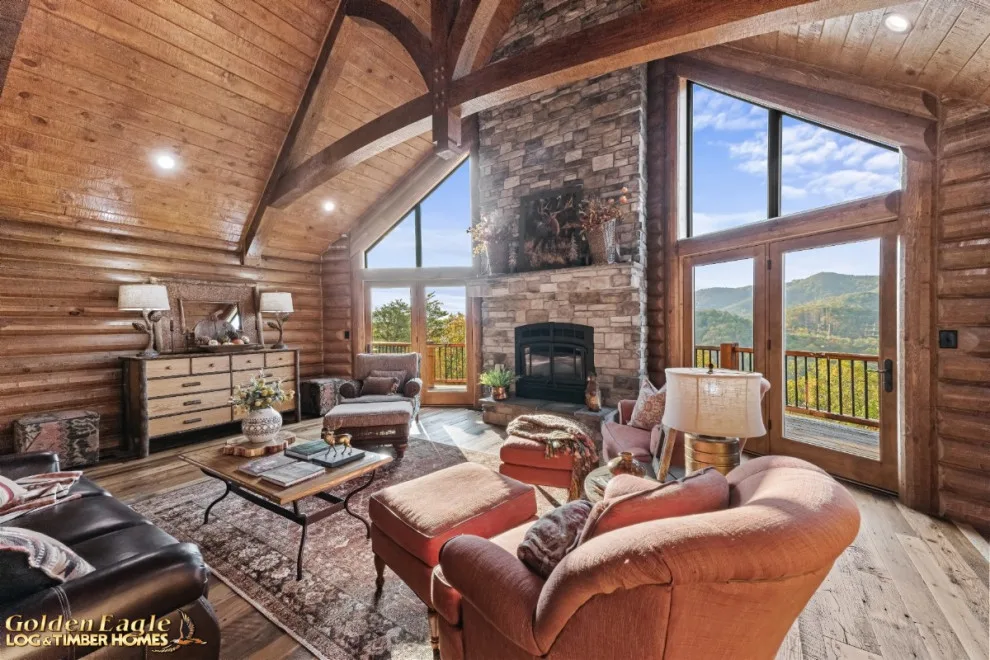 Elegant Meeting Spaces by Golden Eagle Log & Timber Homes - Photo 155