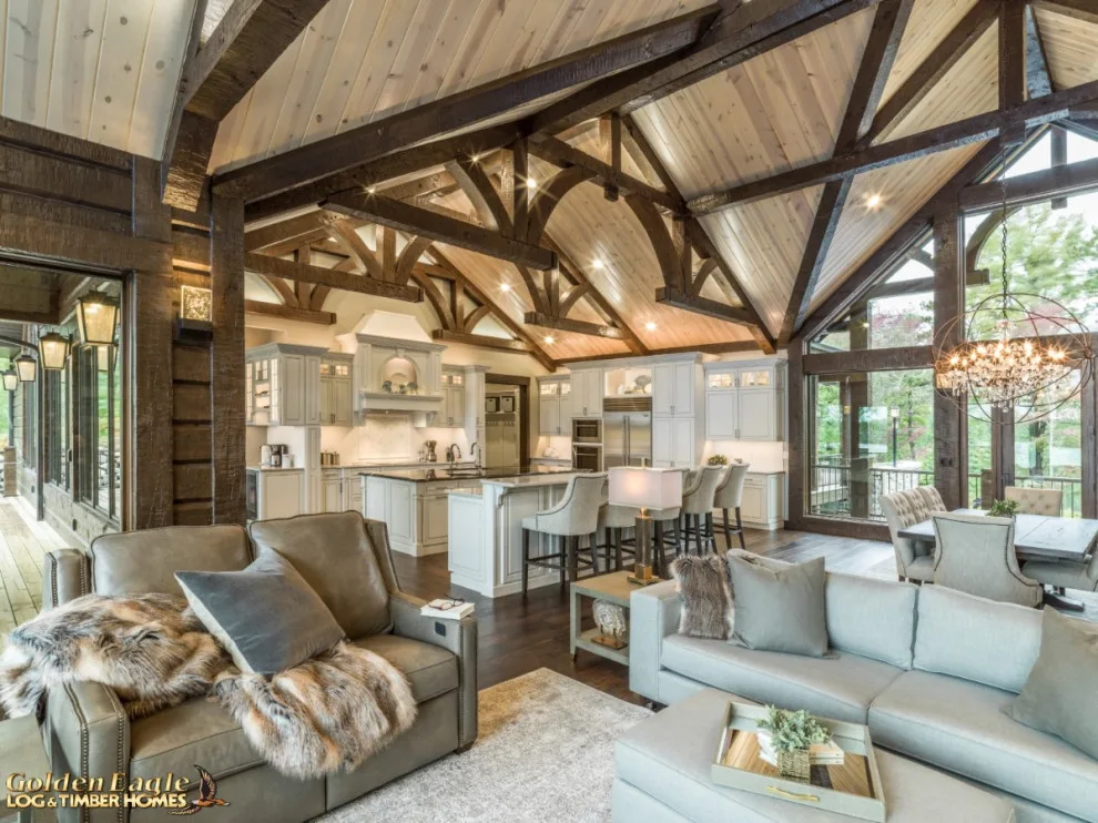 Elegant Meeting Spaces by Golden Eagle Log & Timber Homes - Photo 203