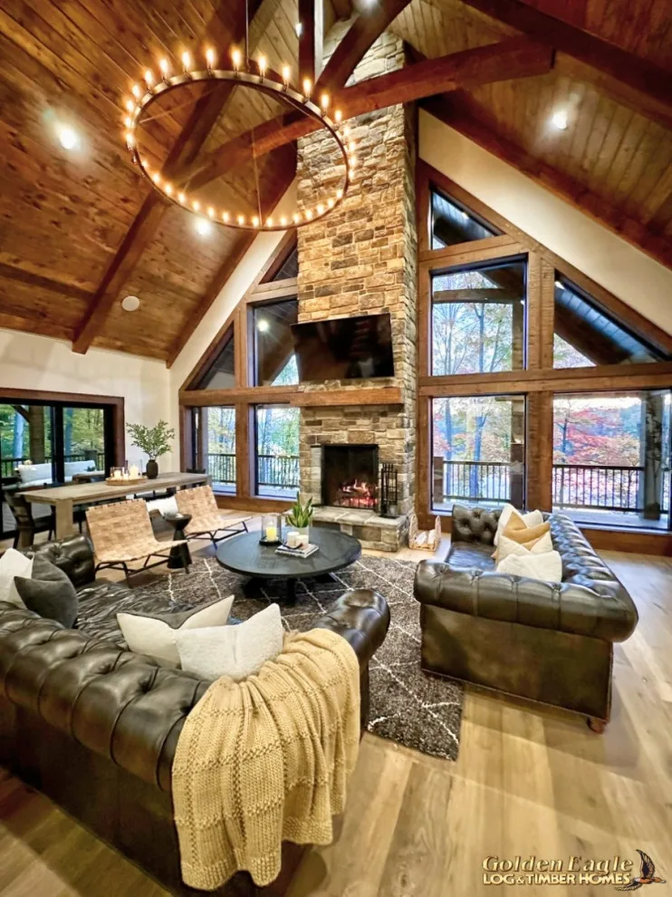 Elegant Meeting Spaces by Golden Eagle Log & Timber Homes - Photo 92
