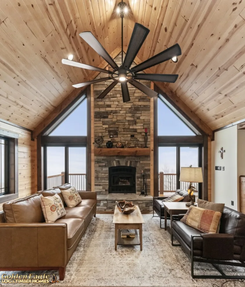 Elegant Meeting Spaces by Golden Eagle Log & Timber Homes - Photo 128