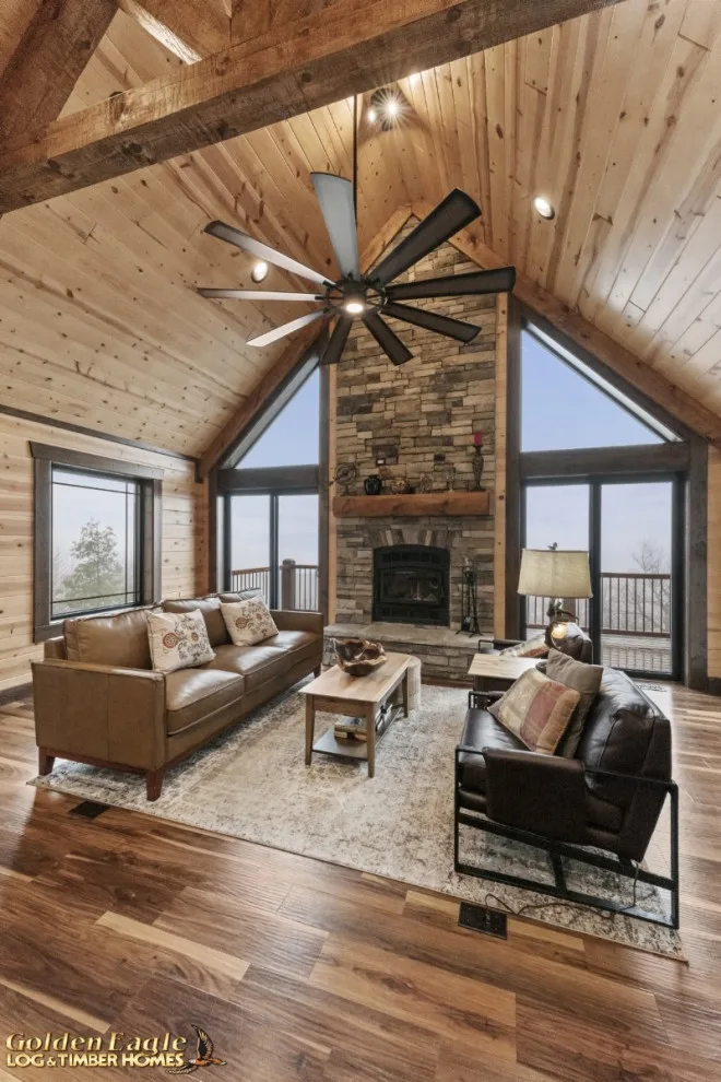 Elegant Meeting Spaces by Golden Eagle Log & Timber Homes - Photo 247